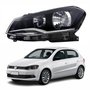 Farol Vw Gol G6 2013 Até 2016 Original Arteb Foco Duplo Máscara Negra Lado Esquerdo Motorista
