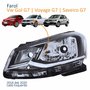 Farol Principal Vw Gol G7 2016 Até 2018 Voyage G7 2017 2018 Saveiro G7 2018 Até 2020 Foco Simples Friso Cromado Lado Esquerdo Motorista