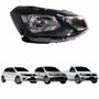 Farol Vw Gol G7 2016 Até 2018 Voyage G7 2017 Até 2018 Saveiro G7 2018 Até 2020 Foco Simples Friso Preto Lado Direito Passageiro