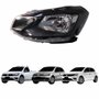 Farol Vw Gol G7 2016 Até 2018 Voyage G7 2017 Até 2018 Saveiro G7 2018 Até 2020 Foco Simples Friso Preto Lado Esquerdo Motorista