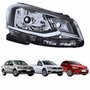 Farol Principal Vw Gol G7 2016 Até 2018 Voyage G7 2017 2018 Saveiro G7 2018 Até 2020 Foco Simples Friso Cromado Lado Direito Passageiro