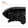Farol Principal Vw Gol G7 2016 Até 2018 Voyage G7 2017 2018 Saveiro G7 2018 Até 2020 Foco Simples Friso Cromado Lado Esquerdo Motorista