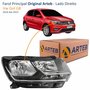 Farol Vw Gol G8 2018 Até 2023 Original Arteb Foco Duplo Lado Direito Passageiro