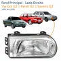 Farol Vw Gol Parati Saveiro G2 1995 Até 1999 Foco Simples Máscara Cromada Lado Direito Passageiro