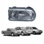 Farol VW Gol Saveiro Parati G2 Bola 1995 Até 1999 Máscara Cromada Encaixe Cibie Lado Direito Passageiro