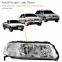 Farol VW Gol Saveiro Parati G3 1999 Até 2005 Foco Duplo Máscara Cromada Lado Direito Passageiro
