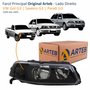 Farol VW Gol Saveiro Parati G3 1999 Até 2005 Original Arteb Foco Duplo Máscara Negra Lado Direito Passageiro