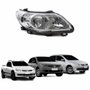 Farol Vw Gol Voyage G5 2008 Até 2012 Saveiro G5 2008 Até 2013 Máscara Cromada Defletor Logo Lado Direito Passageiro