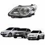 Farol Vw Gol Voyage G5 2008 Até 2012 Saveiro G5 2008 Até 2013 Máscara Cromada Defletor Logo Lado Esquerdo Motorista