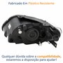 Farol Vw Gol Voyage G5 2008 Até 2012 Saveiro G5 2008 Até 2013 Máscara Cromada Lado Direito Passageiro