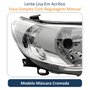 Farol Vw Gol Voyage G5 2008 Até 2012 Saveiro G5 2008 Até 2013 Máscara Cromada Lado Direito Passageiro