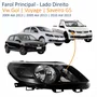 Farol Vw Gol Voyage G5 2009 Até 2013 Saveiro G5 2010 Até 2013 Máscara Negra Lado Direito Passageiro