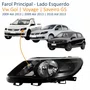 Farol Vw Gol Voyage G5 2009 Até 2013 Saveiro G5 2010 Até 2013 Máscara Negra Lado Esquerdo Motorista