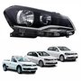 Farol Vw Gol Voyage G6 2013 Até 2016 Saveiro G6 2014 Até 2016 Original Arteb Foco Duplo Máscara Negra Lado Direito Passageiro