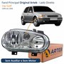 Farol Vw Golf 1999 até 2006 Original Arteb Máscara Cromada Lado Direito Passageiro