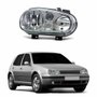 Farol Vw Golf 1999 até 2006 Máscara Cromada Lado Direito Passageiro