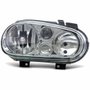 Farol Vw Golf 1999 até 2006 Máscara Cromada Lado Direito Passageiro