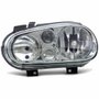 Farol Vw Golf 1999 Até 2006 Máscara Cromada Lado Esquerdo Motorista