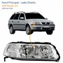Farol VW Parati G3 1999 Até 2005 Foco Duplo Máscara Cromada Lado Direito Passageiro