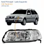 Farol VW Parati G3 1999 Até 2005 Foco Duplo Máscara Cromada Lado Esquerdo Motorista