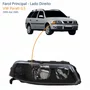 Farol Vw Parati G3 1999 Até 2005 Foco Duplo Máscara Negra Lado Direito Passageiro
