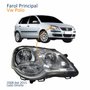 Farol Principal Vw Polo 2008 Até 2015 Máscara Cromada Lado Direito Passageiro