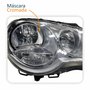Farol Principal Vw Polo 2008 Até 2015 Máscara Cromada Lado Direito Passageiro