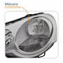 Farol Principal Vw Polo 2008 Até 2015 Máscara Cromomix Lado Esquerdo Motorista