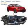 Farol Principal Vw Polo 2023 2024 2025 Full Led Lado Direito Passageiro