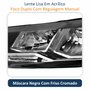 Farol Vw Polo Virtus 2018 Até 2022 Máscara Negra Com Friso Cromado Lado Esquerdo Motorista