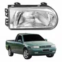 Farol Vw Saveiro G2 1995 Até 1999 Foco Simples Máscara Cromada Lado Direito Passageiro