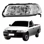 Farol VW Saveiro G3 1999 Até 2005 Foco Duplo Máscara Cromada ARTEB Lado Esquerdo Motorista