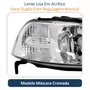 Farol VW Saveiro G3 1999 Até 2005 Foco Duplo Máscara Cromada Lado Direito Passageiro