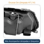 Farol VW Saveiro G3 1999 Até 2005 Foco Duplo Máscara Cromada Lado Esquerdo Motorista
