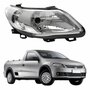 Farol Vw Saveiro G5 2008 Até 2013 Original Arteb Máscara Cromada Lado Direito Passageiro