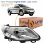 Farol Vw Saveiro G5 2008 Até 2013 Original Arteb Máscara Cromada Lado Direito Passageiro