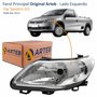 Farol Vw Saveiro G5 2008 Até 2013 Original Arteb Máscara Cromada Lado Esquerdo Motorista