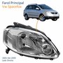 Farol Vw Spacefox 2005 Até 2009 Máscara Cromada Lado Direito Passageiro