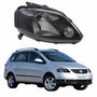 Farol Vw Spacefox 2005 Até 2009 Máscara Negra Lado Direito Passageiro