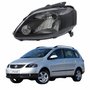 Farol Vw Spacefox 2005 Até 2009 Máscara Negra Lado Esquerdo Motorista