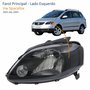 Farol Vw Spacefox 2005 Até 2009 Máscara Negra Lado Esquerdo Motorista