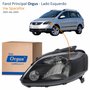Farol Vw Spacefox 2005 Até 2009 ORGUS Máscara Negra Lado Esquerdo Motorista