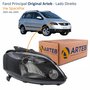 Farol Vw Spacefox 2005 Até 2009 Original Arteb Máscara Negra Lado Direito Passageiro