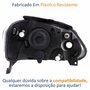 Farol Vw Spacefox 2005 Até 2009 Original Arteb Máscara Negra Lado Esquerdo Motorista