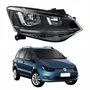 Farol Vw Spacefox 2015 Até 2019 Original Friso Preto Lado Direito Passageiro