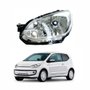 Farol Vw Up! 2014 Até 2017 Cromado Com Friso Cromado Lado Esquerdo Motorista