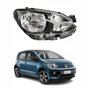 Farol Vw Up! 2018 Até 2021 Máscara Negra Com Friso Preto Lado Direito Passageiro