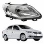 Farol Vw Voyage G5 2008 Até 2012 Original Arteb Máscara Cromada Lado Direito Passageiro
