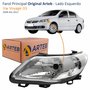 Farol Vw Voyage G5 2008 Até 2012 Original Arteb Máscara Cromada Lado Esquerdo Motorista