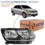 Farol Vw Voyage G8 2018 Até 2023 Original Arteb Foco Duplo Lado Direito Passageiro